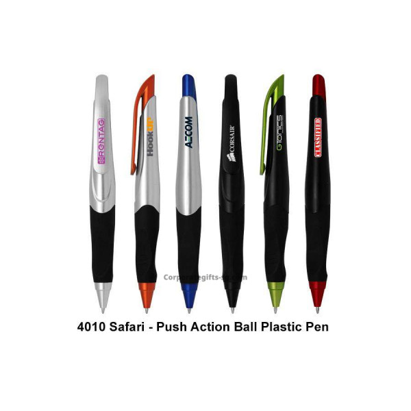 4010 Safari - Push Action Ball Plastic Pen, Promotional Gifts, Promotional Gift, Singapore